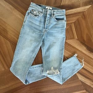 RE/DONE 90S HIGH RISE ANKLE CROP